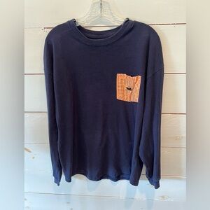 Southern Marsh men’s Navy longsleeved pullover w/pocket Auburn University, EUC